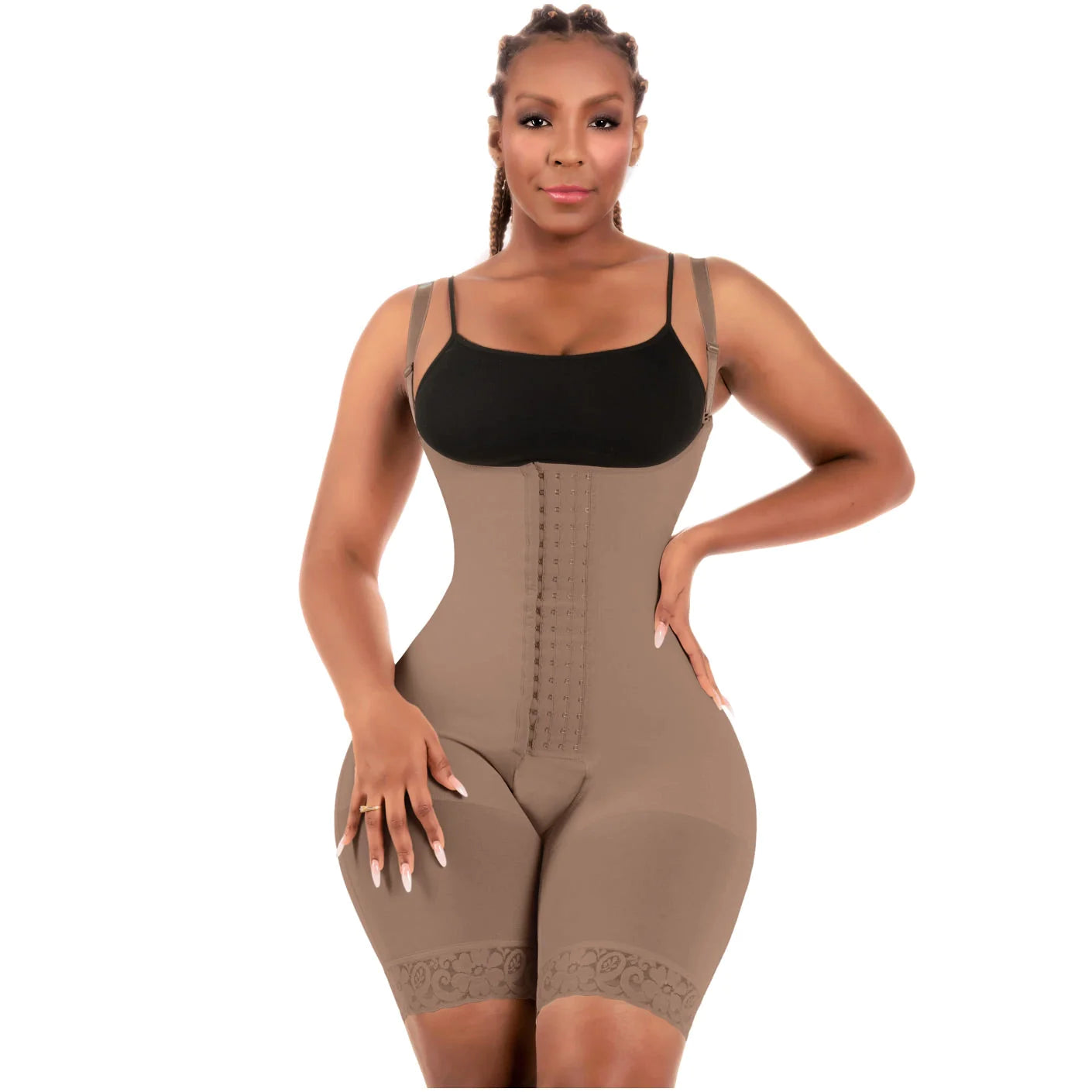 Fajas Colombianas Women Mid Thigh Shapewear Post Surgery | Extreme Compression | 573BF