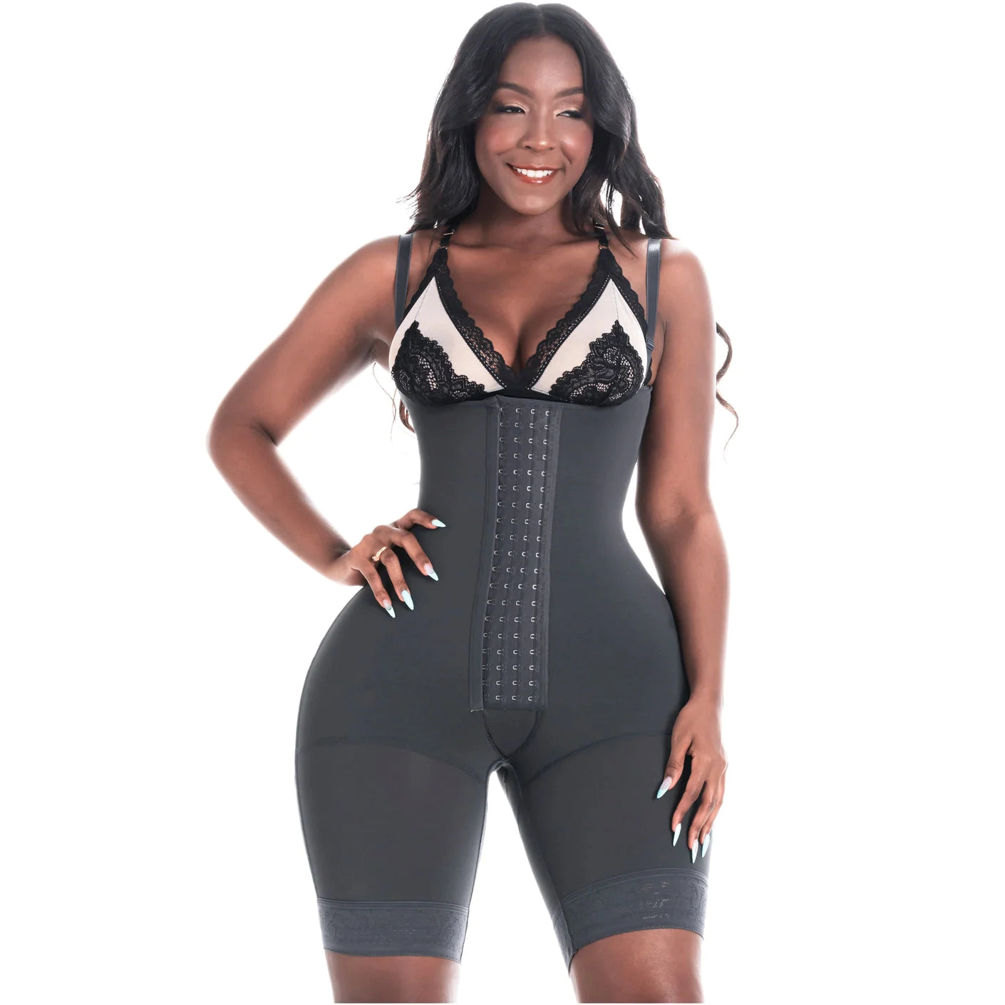 Fajas Colombianas Women Mid Thigh Shapewear Post Surgery | Extreme Compression | 573BF