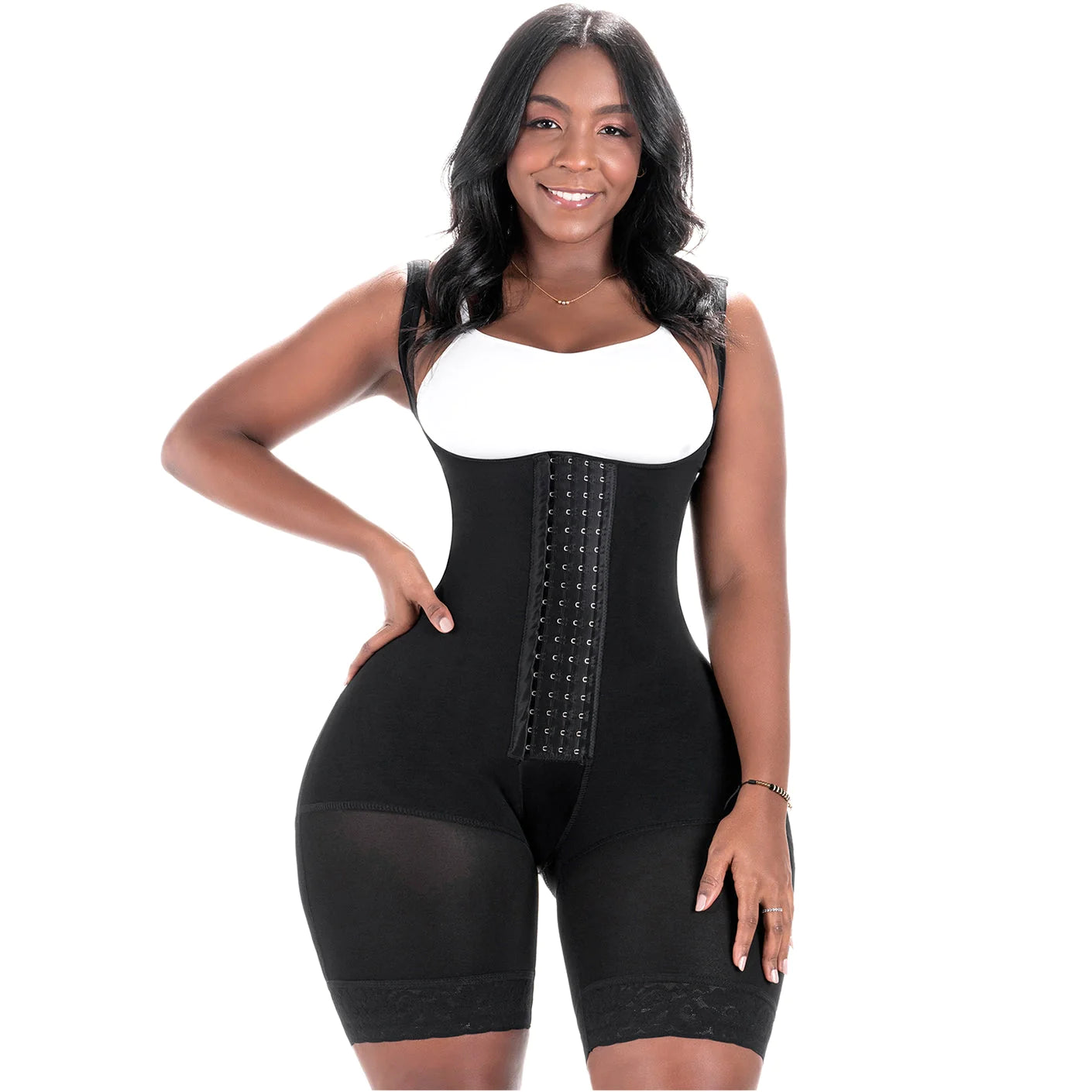Fajas Colombianas Women Mid Thigh Shapewear Post Surgery | Extreme Compression | 573BF