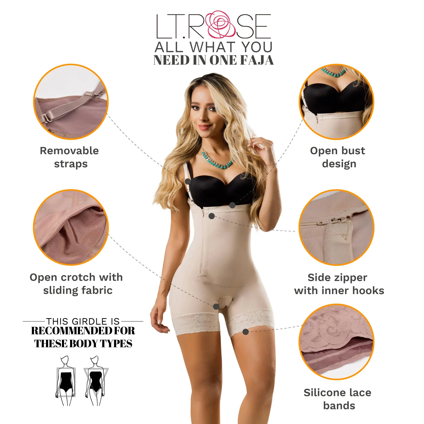 Colombian Fajas Everyday Use & Postpartum Butt Lifting Shapwear | 21111
