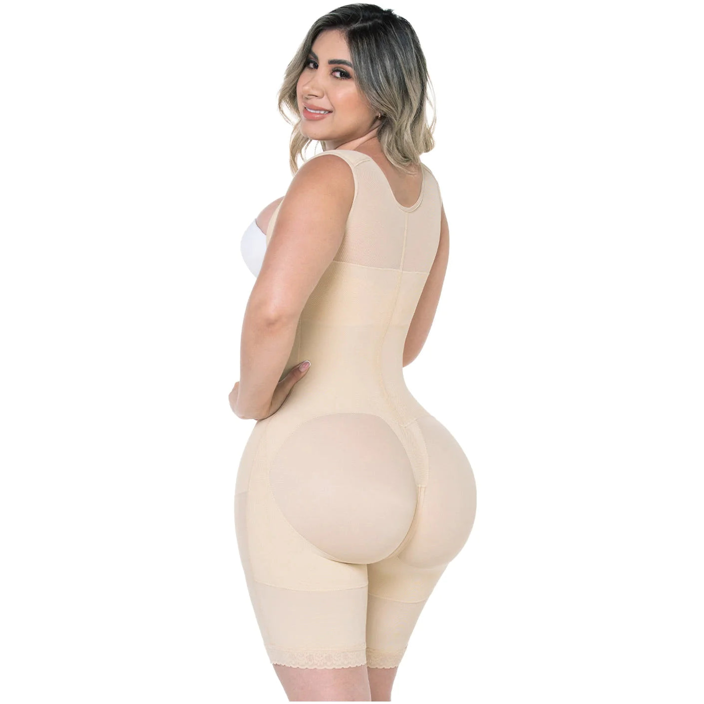 Fajas Colombianas Post-Op Mid Thigh Shapewear Bodysuit For Hourglass Body Types | 0489