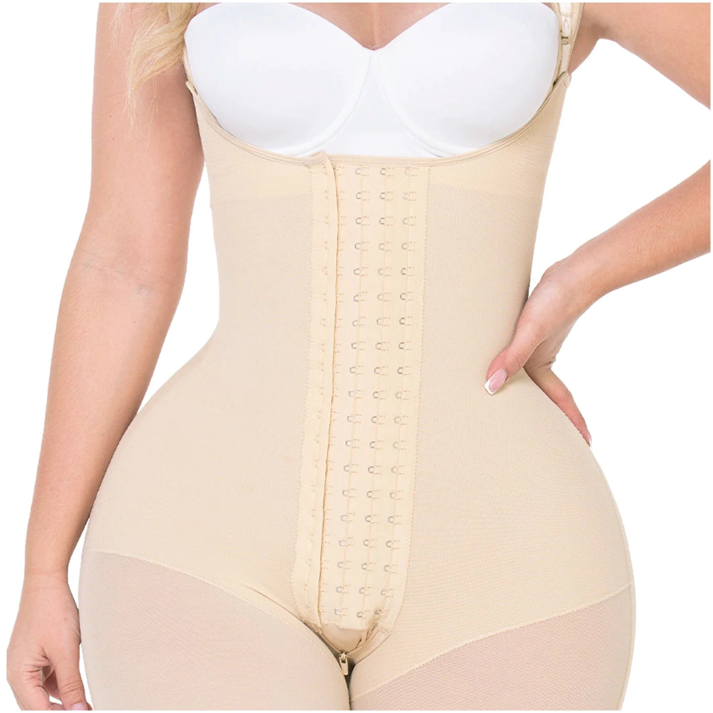 Fajas Colombianas Post-Op Mid Thigh Shapewear Bodysuit For Hourglass Body Types | 0489