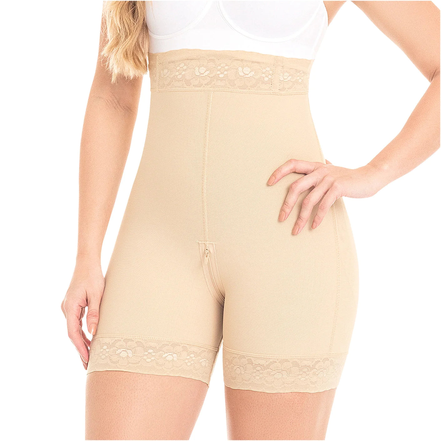 Colombian Fajas Daily Use Best Everyday Shapewear with Zippered Crotch | 0327