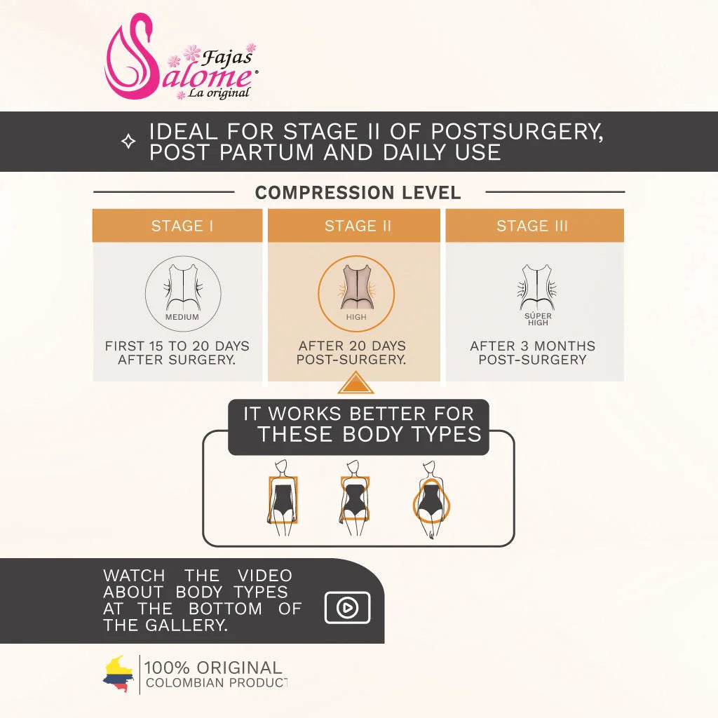 Fajas Colombianas Daily Use & Postpartum Body Shaper High Compression | 216-01