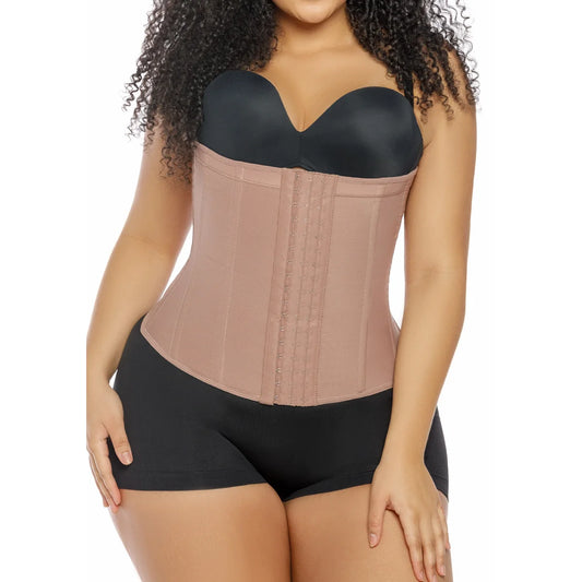 Tummy Control Waist Trainer Fajas Colombianas With Hooks Cocoa | 315