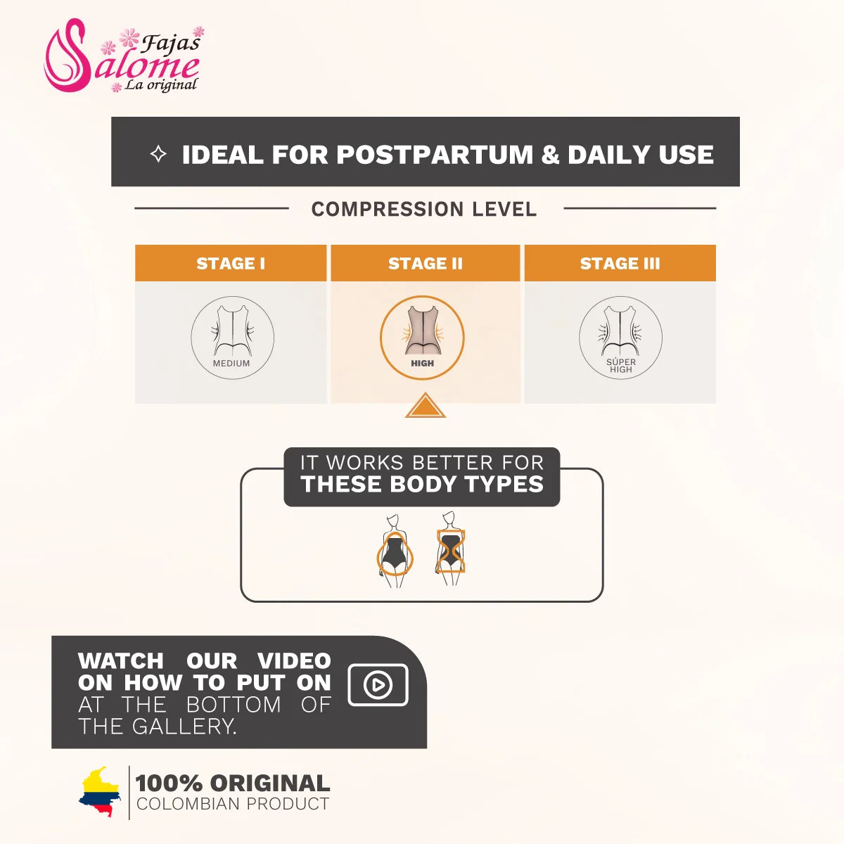 Tummy Control Waist Trainer Fajas Colombianas With Hooks Cocoa | 315