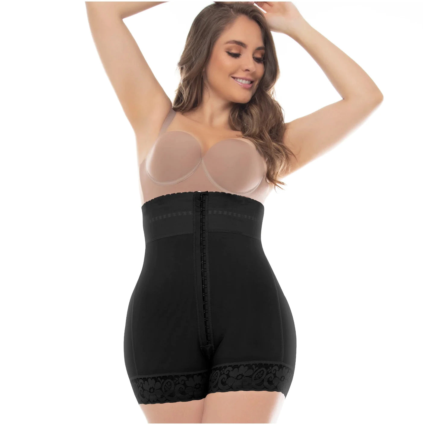 Fajas Colombianas Butt Lifter Strapless Tummy Control Mid Thigh Shapewear | F-6204