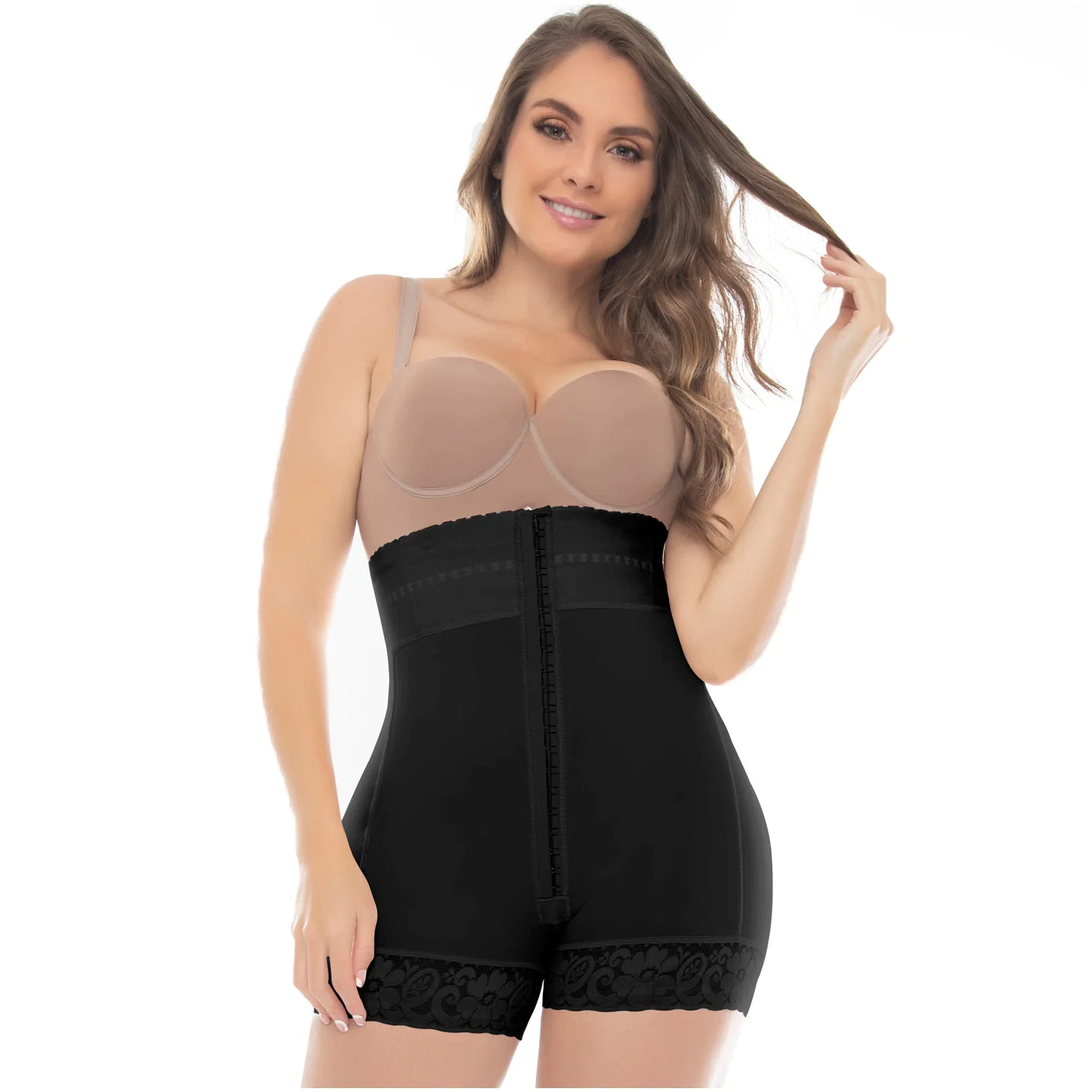 Fajas Colombianas Butt Lifter Strapless Tummy Control Mid Thigh Shapewear | F-6204