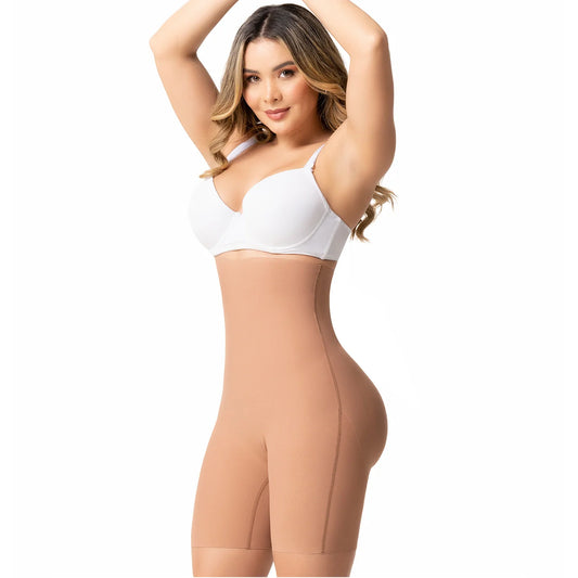 Fajas Colombianas High Waisted Short Butt Lifter Tummy Control Seamless Shapewear | SP42NC