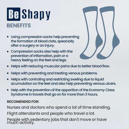 Medical Compression Socks | Be Shapy Socks 2 Pack