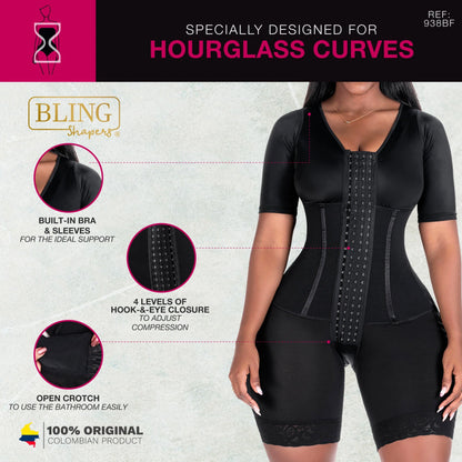 Fajas Colombianas Post Surgery BBL Mid Thigh Shapewear for Women | 938BF