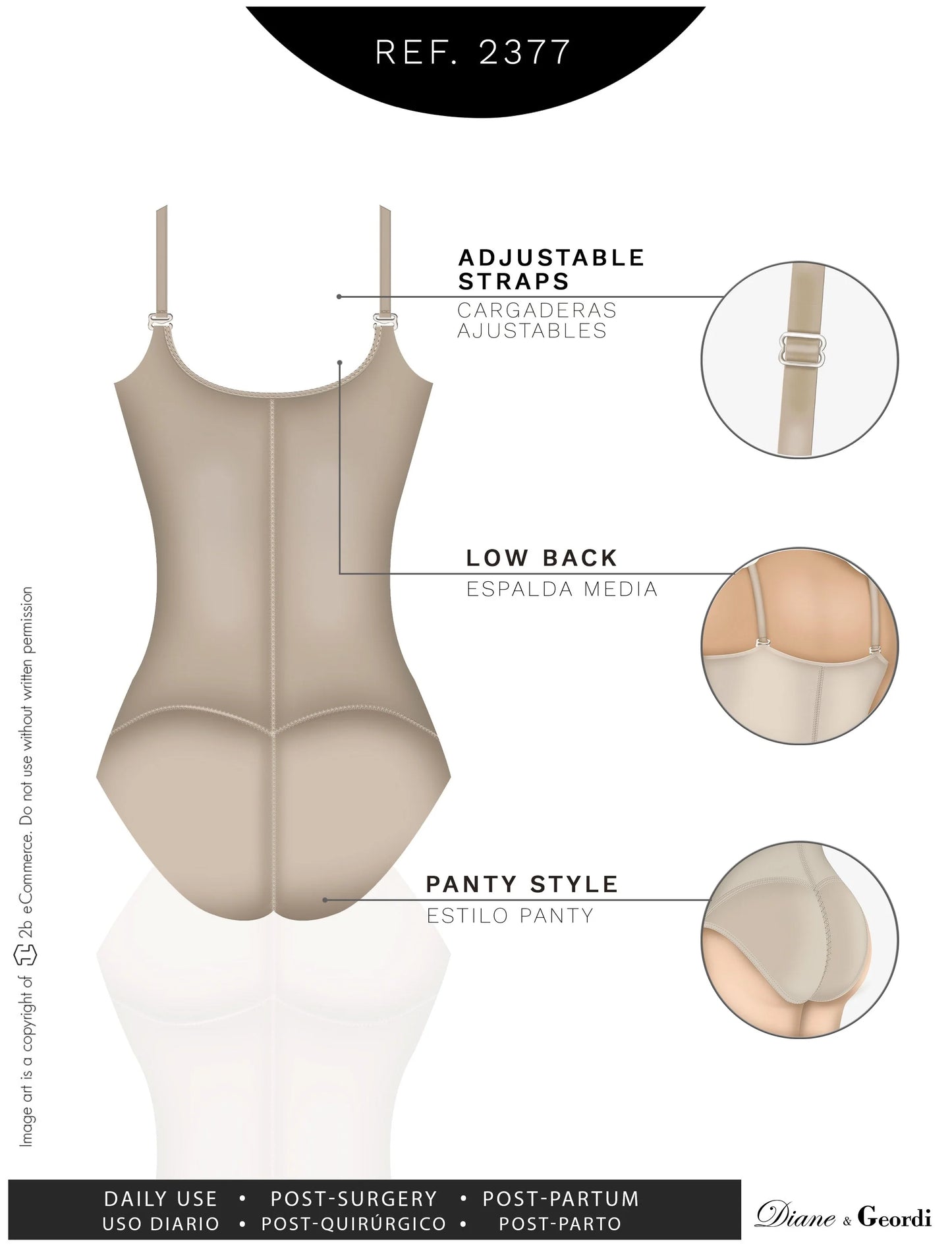 Colombian Fajas Tummy Control Everyday Use Shapewear For Dresses | 002377