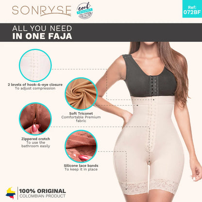 Fajas Colombianas Butt Lifter Tummy Control Strapless Shapewear | TR72BF