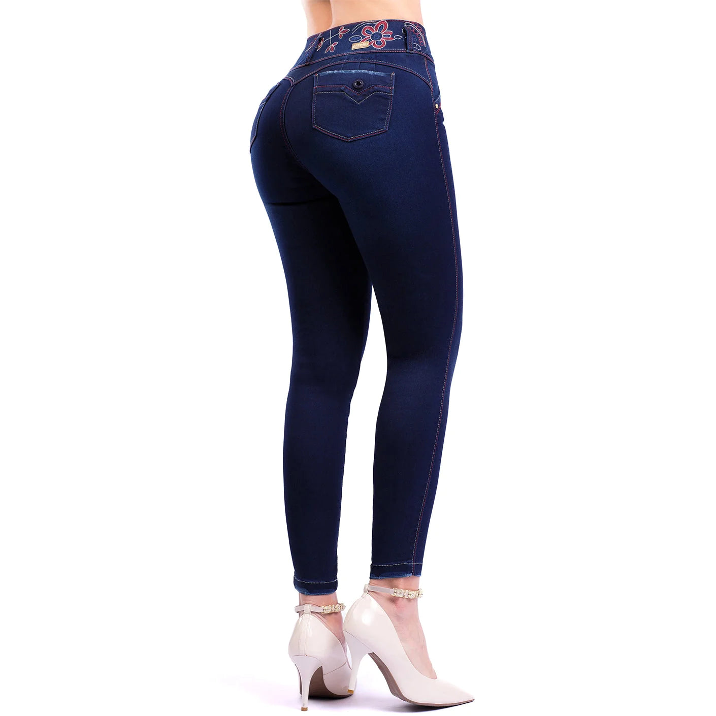 Colombian Mid Rise Skinny Butt Lifting Jeans For Women | 1502