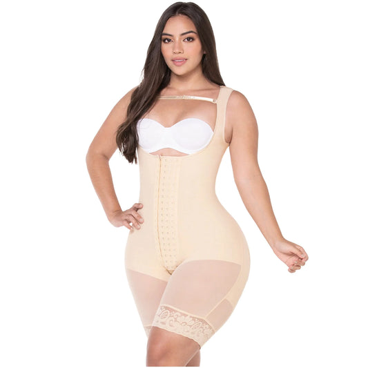 Fajas Colombianas Post Surgery Mid Thigh Hourglass Shapewear | 0485