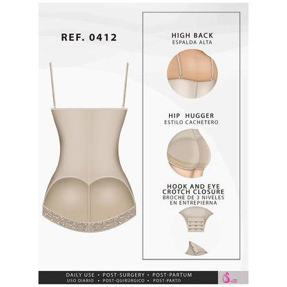 Colombian Fajas Strapless Butt Lifting Shapewear HIgh Compression | 412-01