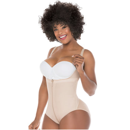Colombian Fajas Salome 0417| WOMEN'S OPEN BUST TUMMY CONTROL BUTT LIFTER SHAPEWEAR| HIPSTER DAILY USE BODY SHAPER | POWERNET