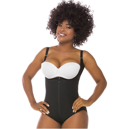 Colombian Fajas Salome 0417| WOMEN'S OPEN BUST TUMMY CONTROL BUTT LIFTER SHAPEWEAR| HIPSTER DAILY USE BODY SHAPER | POWERNET