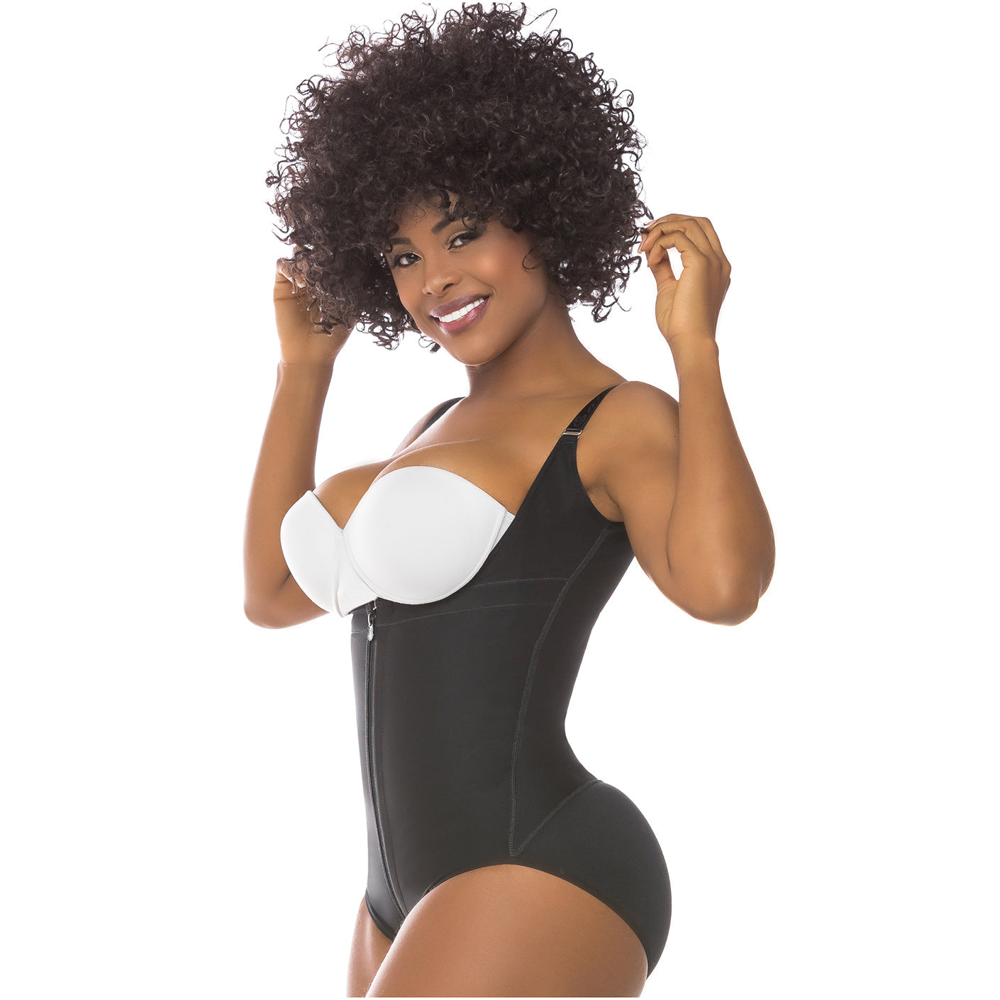 Colombian Fajas Salome 0417| WOMEN'S OPEN BUST TUMMY CONTROL BUTT LIFTER SHAPEWEAR| HIPSTER DAILY USE BODY SHAPER | POWERNET