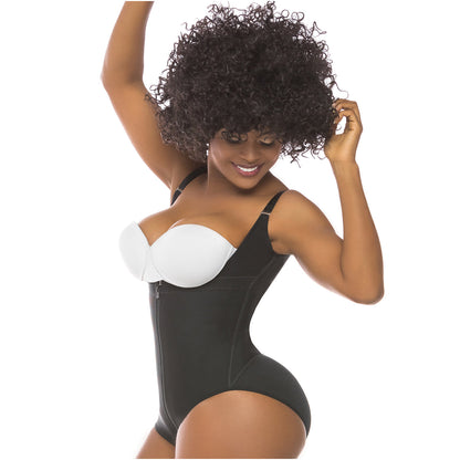 Colombian Fajas Salome 0417| WOMEN'S OPEN BUST TUMMY CONTROL BUTT LIFTER SHAPEWEAR| HIPSTER DAILY USE BODY SHAPER | POWERNET