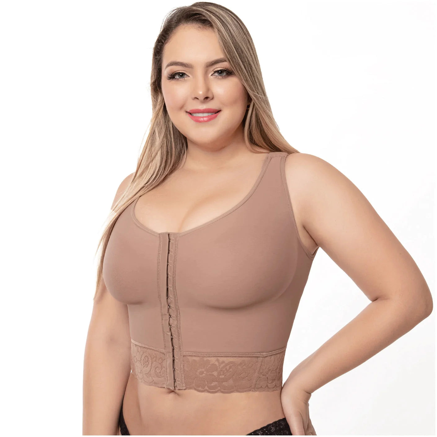 Post Op High Compression Waist Length Posture Corrector Bra | BRA-7581