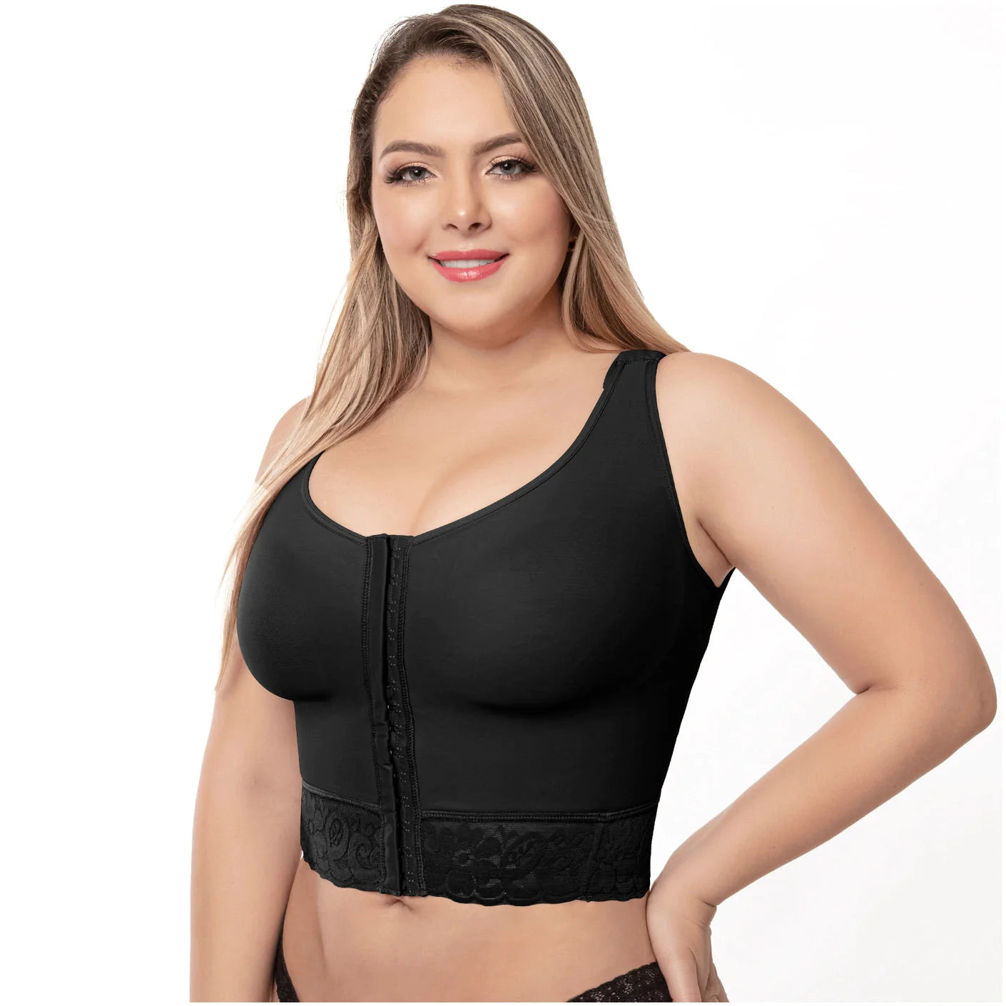 Post Op High Compression Waist Length Posture Corrector Bra | BRA-7581